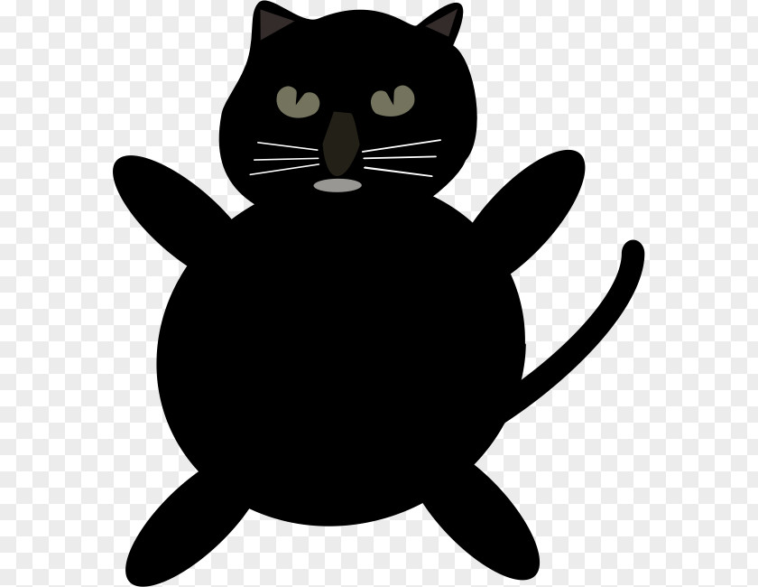 Black Cat Kitten Clip Art PNG