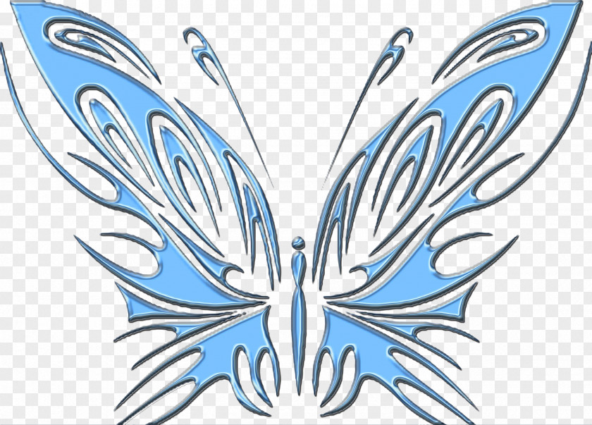 Blue Butterfly Icon PNG