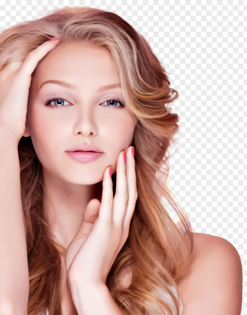Hair Coloring Blond Face Skin Chin Hairstyle PNG