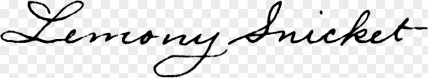 Lemony Snicket A Series Of Unfortunate Events Signature Handwriting PNG