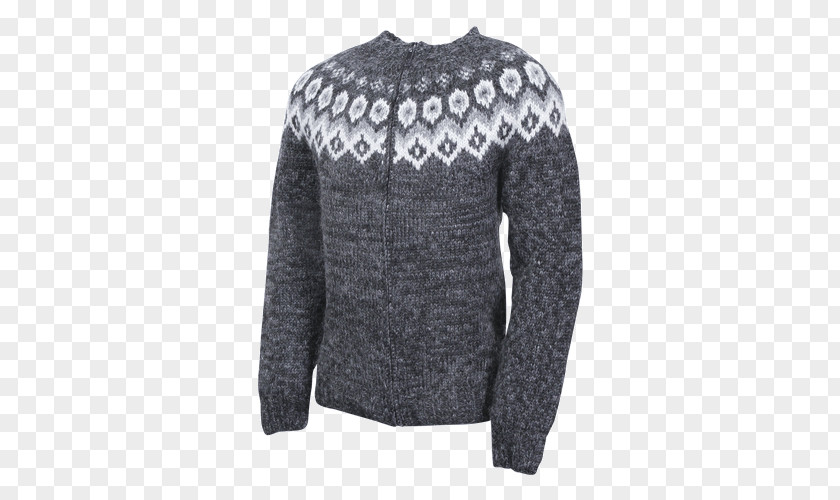Zipper Cardigan Sweater Wool Aran Jumper PNG