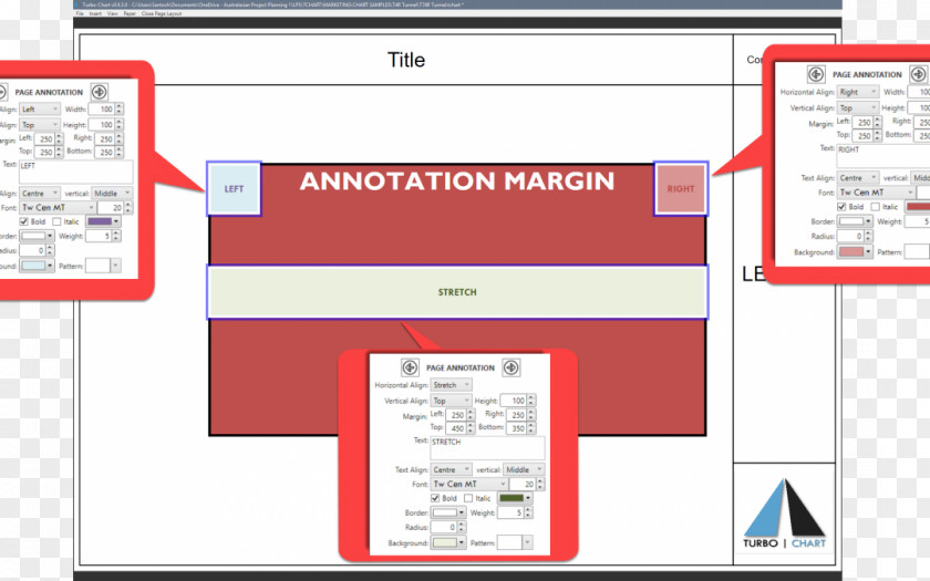 Chart Layout Page Java Annotation Margin PNG