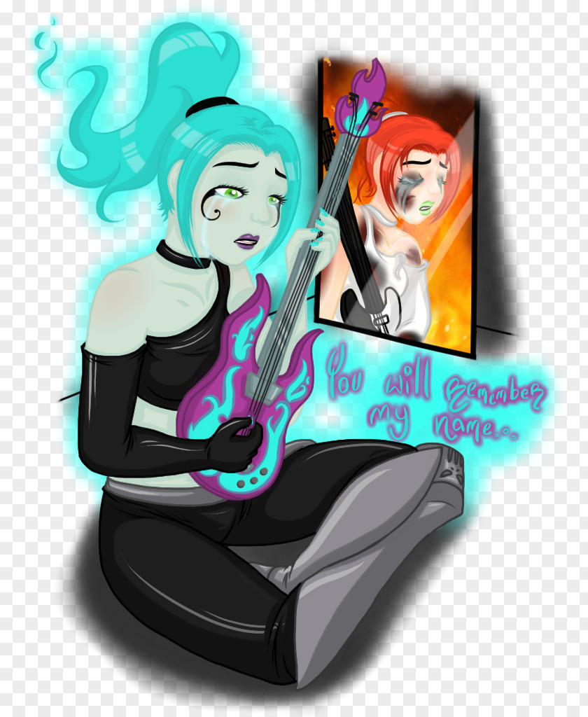 Goth Danny Phantom Ember McLain Cartoon Ghost PNG