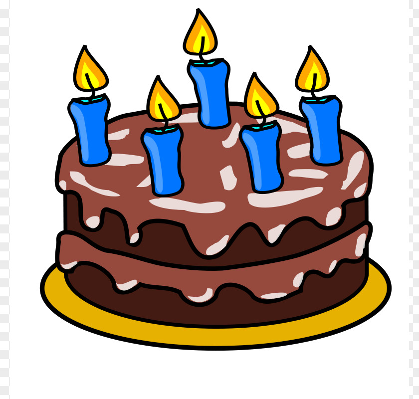 Happy Birthday Cake Clipart Icing Chocolate Wedding Tart PNG