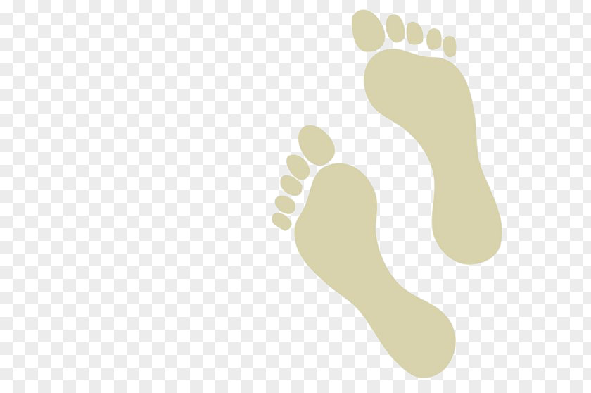 Light Brown Footprints Thumb Yellow Pattern PNG