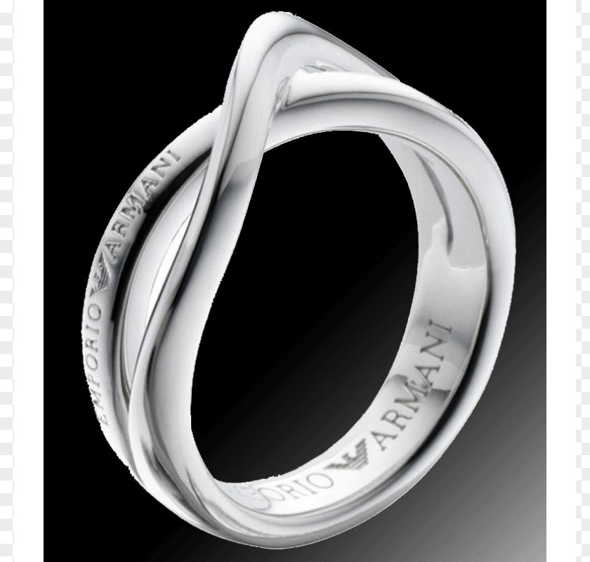 Ring Wedding Armani Jewellery Silver PNG