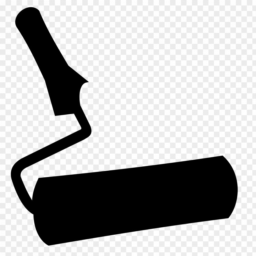 Brush Paint Rollers Silhouette Painting PNG
