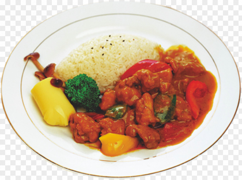Chicken Curry And Rice Fast Food Fried Instant PNG