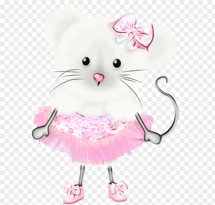 Pink Cat Cartoon Small To Medium-sized Cats Whiskers PNG