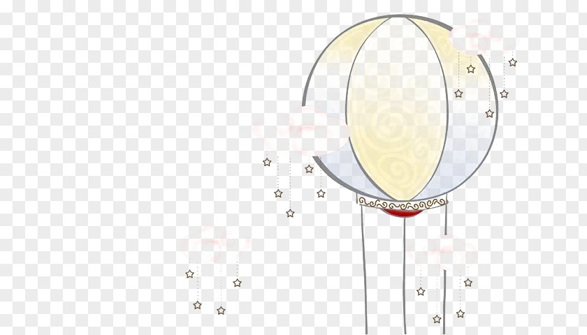 Simple Hot Air Balloon Yellow Blue PNG