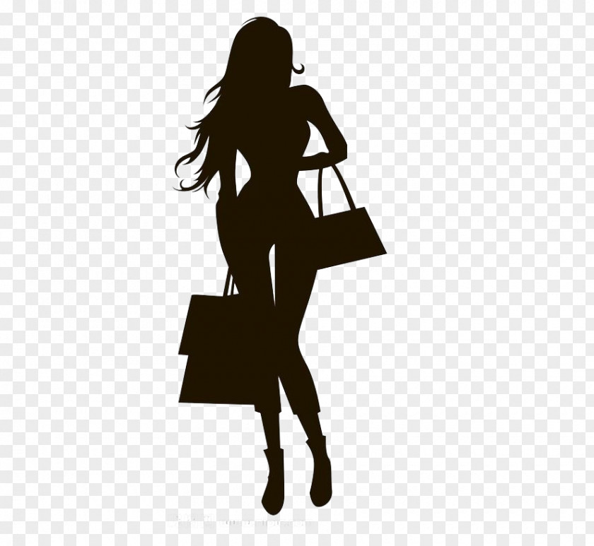 Take The Package Hair Woman Black Silhouette Fashion Clip Art PNG