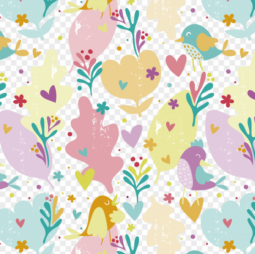 Vector Hand Painted Simple Pattern Background Material PNG