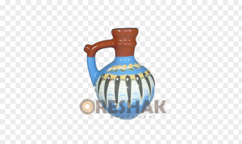 Bg Filigree Ceramic Pitcher Vase Container Oreshak, Lovech Province PNG