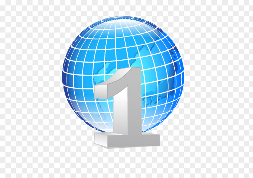 Blue Earth,Number 1 Earth Download Digital Data Icon PNG