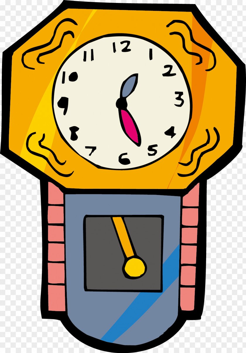 Cartoon Vector Clock Clip Art PNG