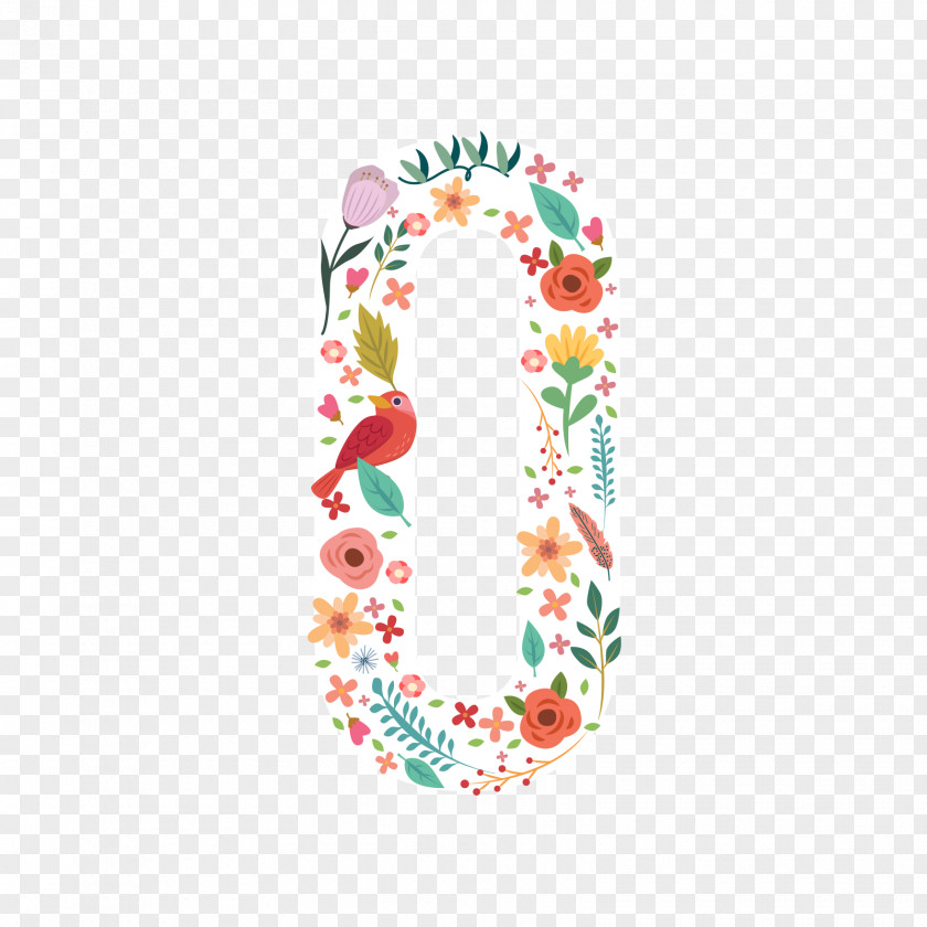 Flowers Letter O Computer File PNG