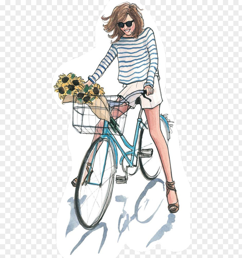Bicycle Drawing Cycling Sketch PNG