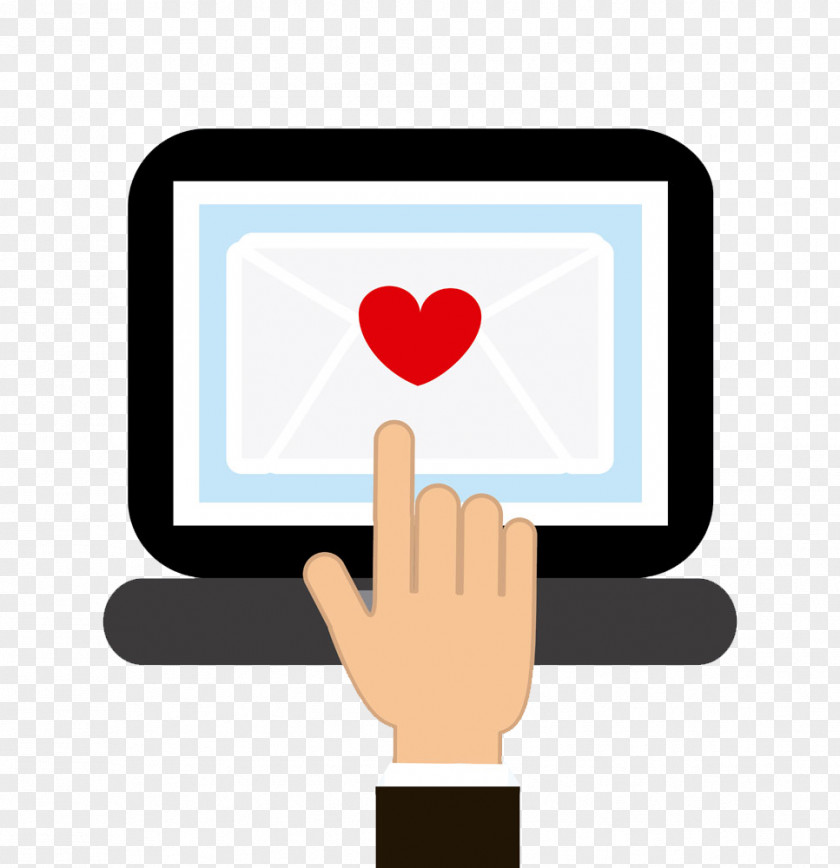 Computer Love Picture Messages Download Icon PNG