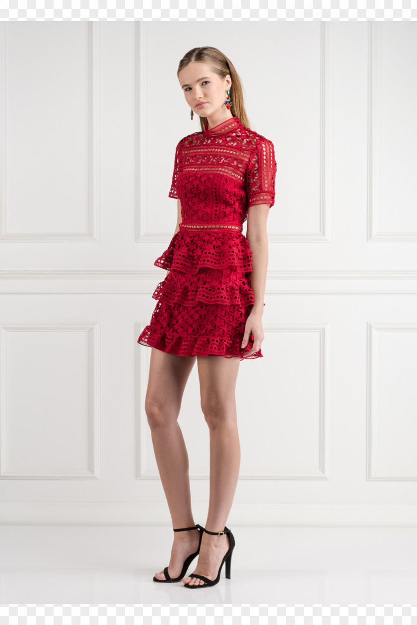 Red Lace Cocktail Dress Clothing Fashion Little Black PNG
