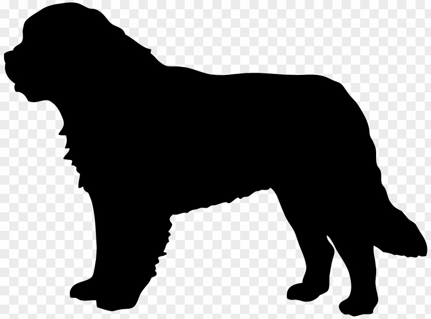 Saint Bernard Dog Silhouette Clip Art Image St. Great Dane Dobermann German Shepherd PNG