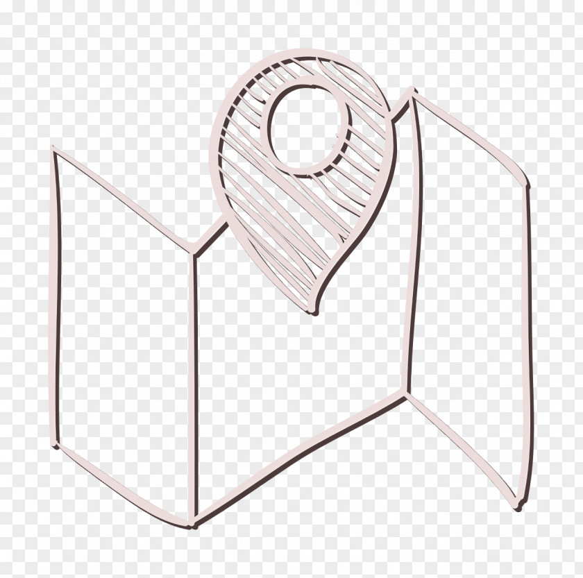 Social Media Hand Drawn Icon Maps And Flags Sketch PNG