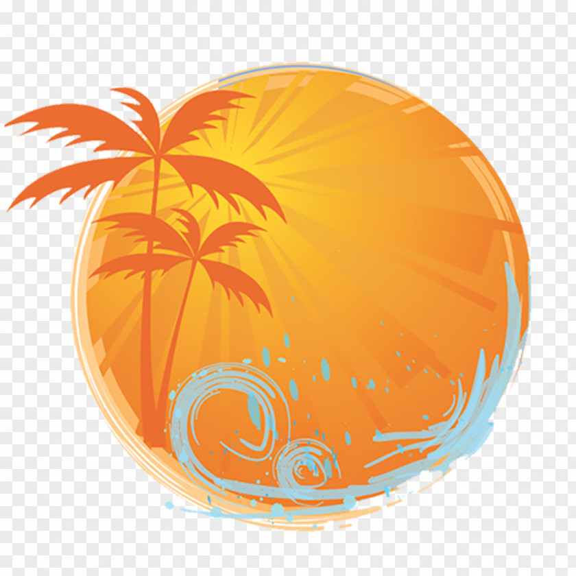 Tropical-vector Web Banner Logo PNG