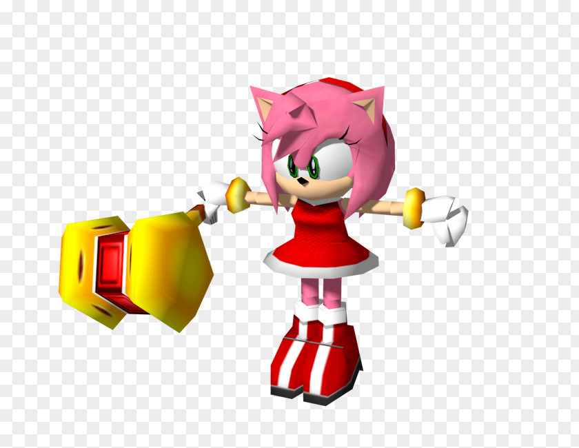 Amy Rose 3d Model Sonic Adventure 2 Battle Advance 3 PNG