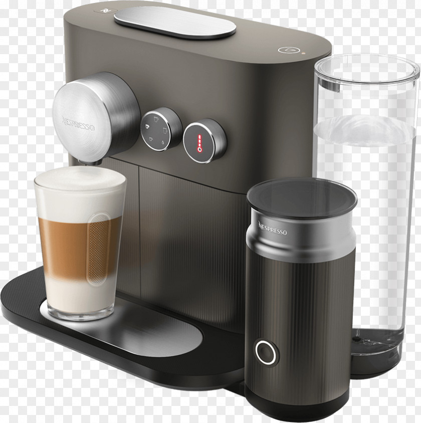 Coffee Coffeemaker De'Longhi Nespresso Expert & Milk EN 355 PNG