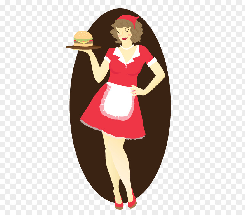 Italian Waitress Clip Art Illustration Vector Graphics Music Download PNG