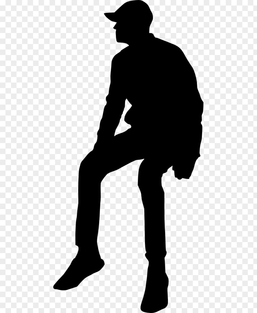 Sitting Silhouette Clip Art PNG