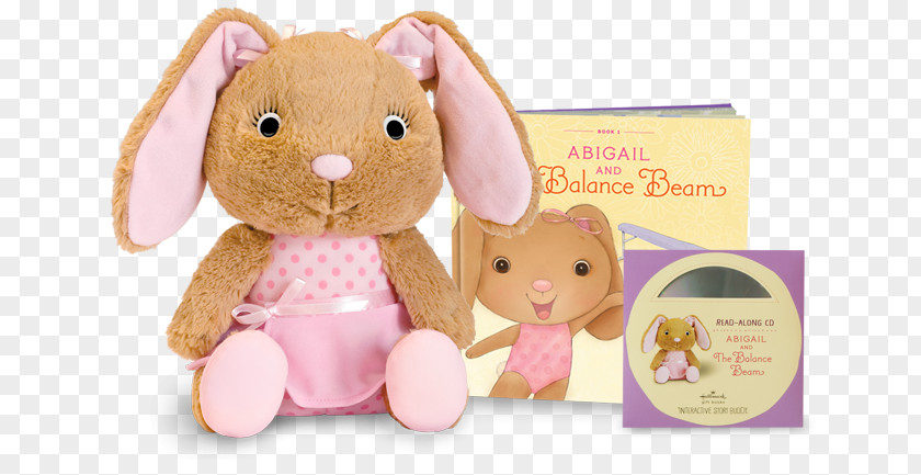 Teddy Bunny Real Hallmark Interactive Story Buddy Bell Abigail And The Balance Beam Nugget's First Day Of School Toy Cards PNG