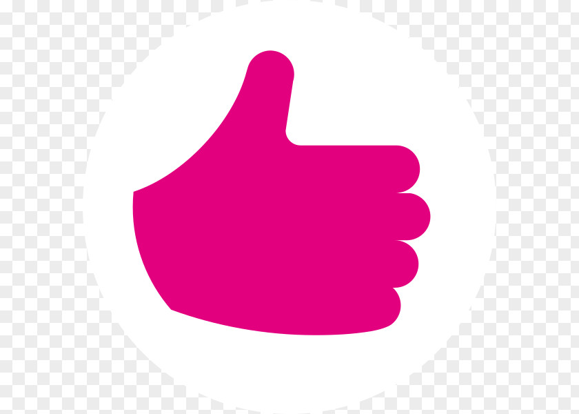 Vaandel Thumb Signal Pink Clip Art PNG
