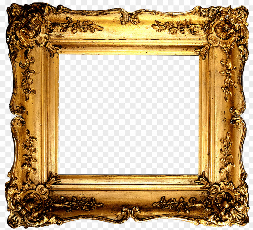 Gold Picture Frames Clip Art PNG