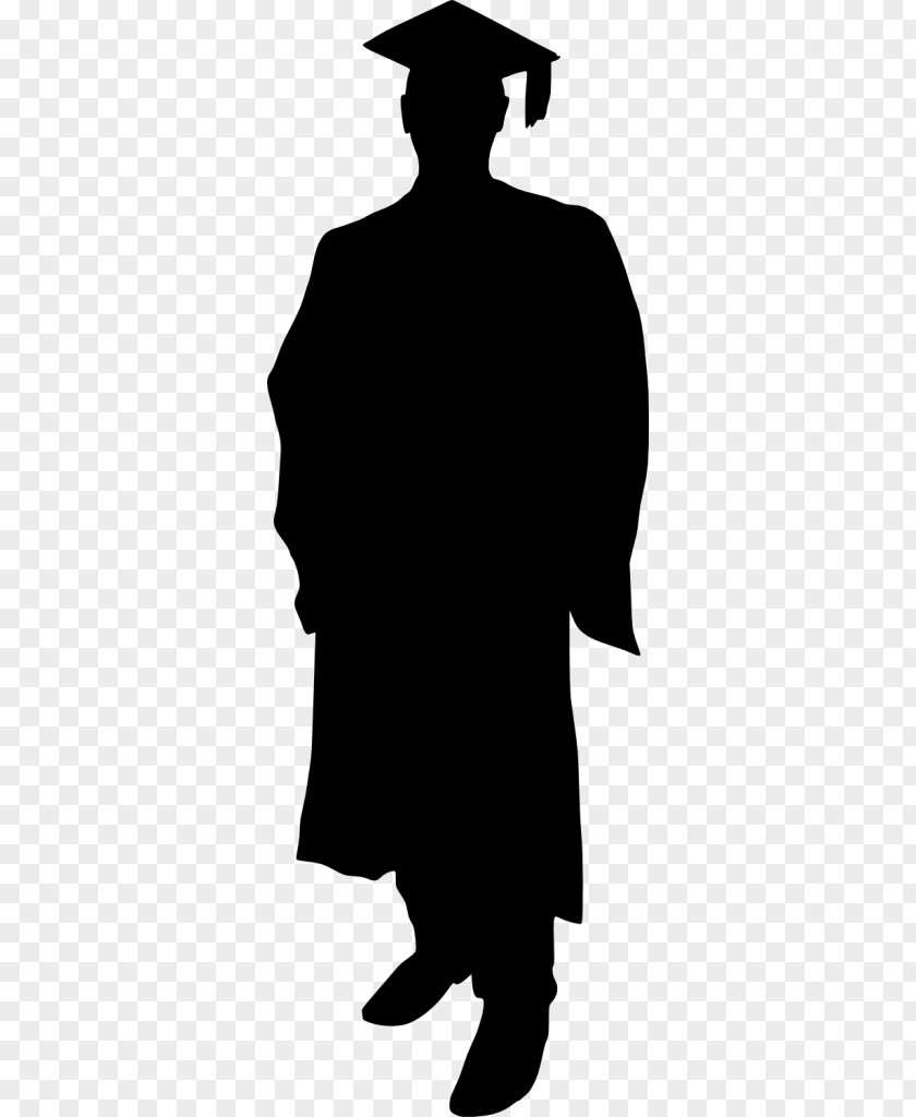 Graduation Silhouette Figures Ceremony Clip Art PNG