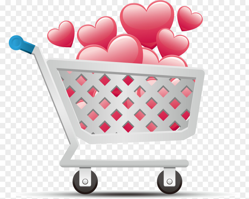 Love Shopping Cart E-commerce Software Icon PNG