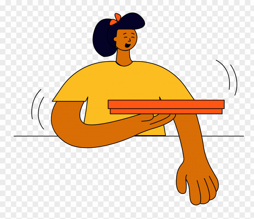 Cartoon Yellow Joint Meter Headgear PNG