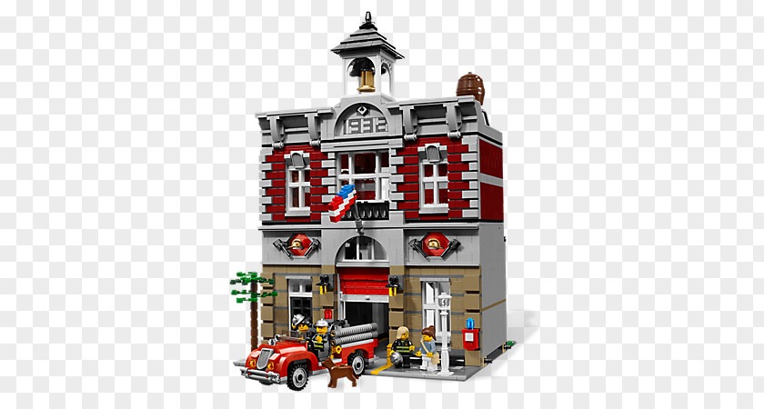 Lego Fire Truck LEGO 10197 Brigade Modular Buildings Toy City PNG