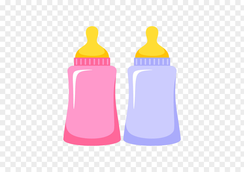 Baby Bottles Photo Booth Infant Shower PNG