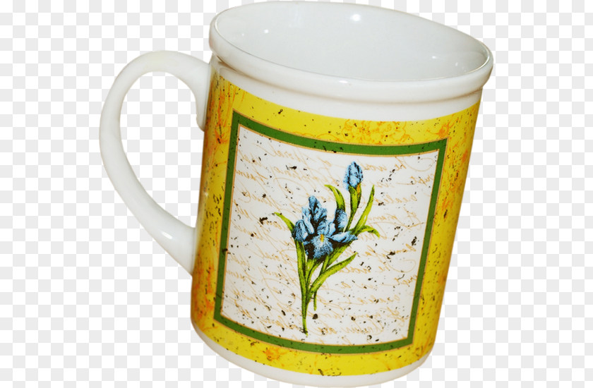 Coffee Cup Dandelion Porcelain Mug PNG