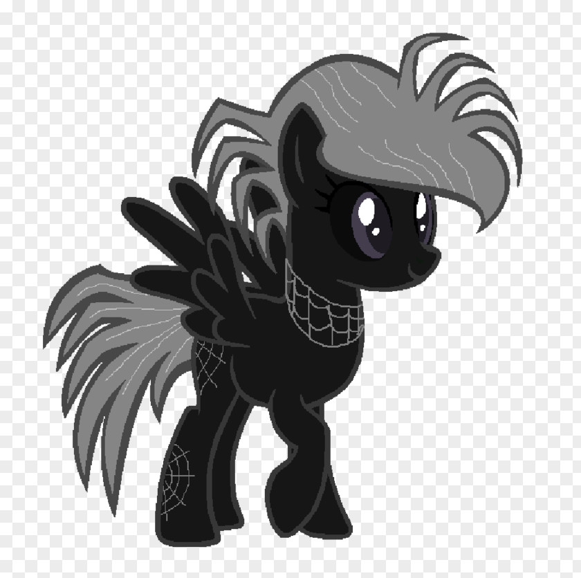 Halloween Theme Pony Horse Cat Cartoon White PNG