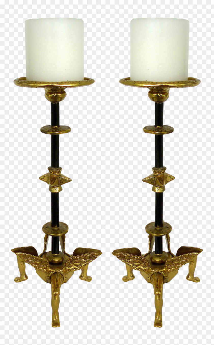 Brass Bronze Metal Copper Candlestick PNG