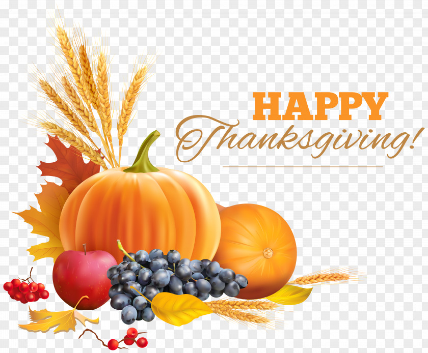 Happy Thanksgiving Decor Clip Art PNG