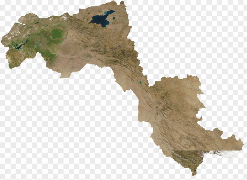 Map Iraqi Kurdistan Province West Azerbaijan Kurdish Region. Western Asia. PNG
