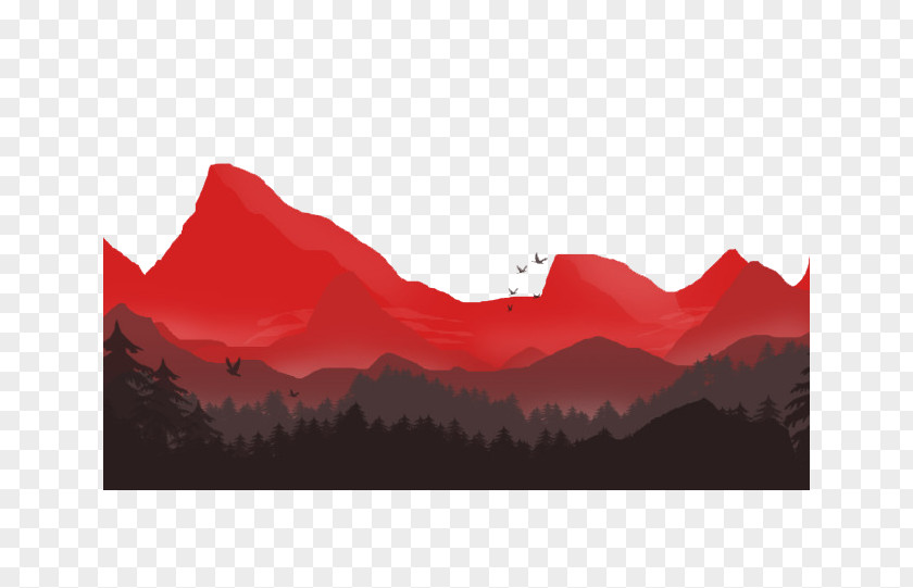 Volcano Red Material Magma PNG
