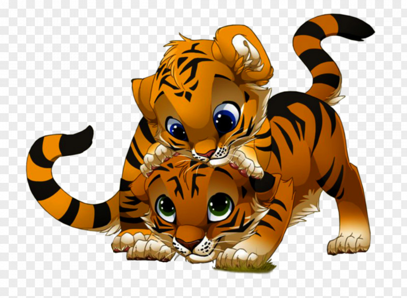 Tiger Cartoon Clip Art PNG