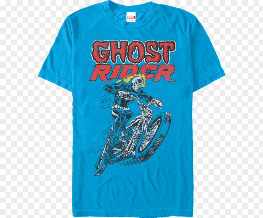 Tshirt Johnny Blaze Marvel Ghost Rider Flames Mens T-Shirt Poster PNG