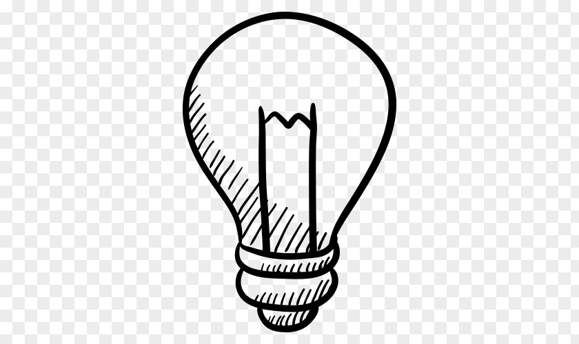 Symbol Incandescent Light Bulb Sketch PNG