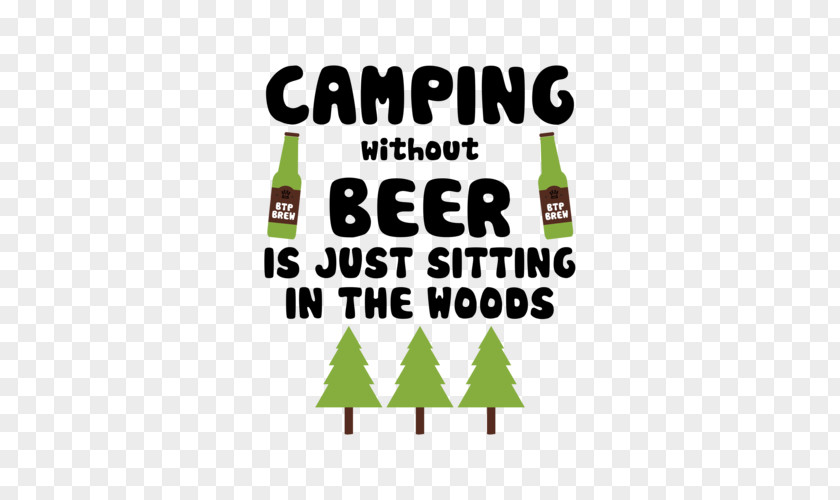 Beer T-shirt Campsite Camping Alcoholic Drink PNG