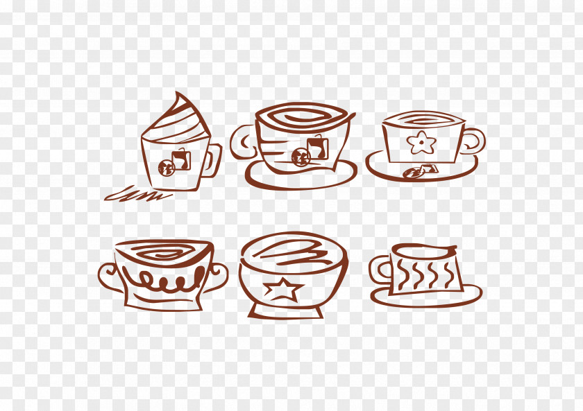 Coffee Logo Vector Material Cup Cafe PNG