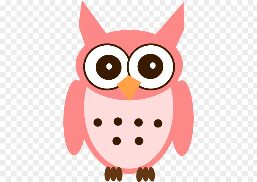 Cupcake Pink Kartun Owl Clip Art PNG